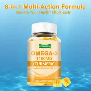 Vegan Omega 3 Gummies tummic Gummies Omega 3 1000 мг масло водорослей <span class=keywords><strong>DHA</strong></span> 600 мг EPA 300 мг для обеспечения подвижности кожи иммунной поддержки - Product Image 3