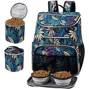 Free sample <b>Dog</b> Travel Bag, Travel Pet Bag Organizer, <b>Dog</b> Food Travel Bag with Food Container and Bowls - Product Image 1