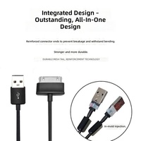 Câble de données USB pour Samsung Galaxy Tab P1000 P3100 P5110 P6200 P7510 P7300 P939 N8000, cordon de synchronisation pour tablette et téléphone