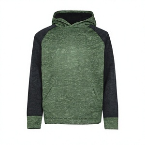 Sudadera con Capucha de Forro Polar para Hombre, Manga Raglán, Cuello Redondo, Ropa de Invierno - Product Image 4