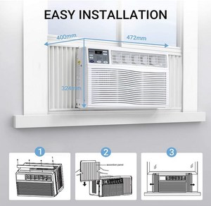 GREE Nouveau climatiseur de fenêtre 11 899 BTU pour le refroidissement et le chauffage, pour usage domestique et automobile - Product Image 3