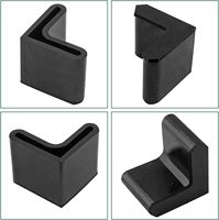 Kuliwei Embouts en caoutchouc carrés anti-bruit et antidérapants pour pieds de meubles, protection pour pieds de chaise et de table en métal