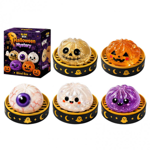 Halloween Pumpkin Squeeze Toy Series <b>Blind</b> Box Slow-Rise Stress Balls Color Box Pack - Product Image 1
