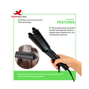 Fer à lisser et à boucler multifonction 2-en-1 en céramique, manuel et électrique, avec fonction vapeur et pince, pour un lissage parfait – Prix bas pour achats groupés - Product Image 5