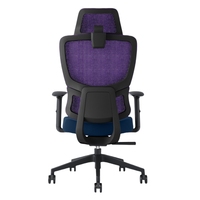 Chaise de bureau moderne Li&Sung en maille pivotante, réglable, ergonomique, élégante, imperméable, avec base chromée multifonctionnelle