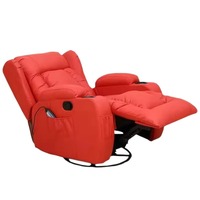 Canapé inclinable ergonomique en cuir avec fonction de massage et de chauffage, fauteuil de cinéma pour salon