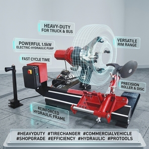 Démonte-pneus haute capacité ZH 598 pour camions, 380V, poids max. roue 1600kg, pour grandes flottes et ateliers, durable, <span class=keywords><strong>montage</strong></span>/dé<span class=keywords><strong>montage</strong></span> rapide - Product Image 1