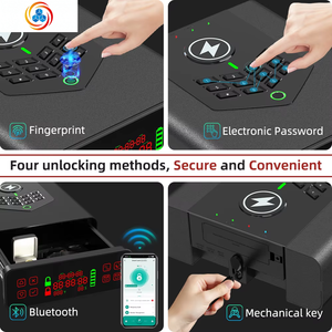 Caja Fuerte Inteligente con Huella Dactilar y Temporizador, Caja Fuerte Secreta para el Hogar y Estuche para Relojes, Caja Fuerte Digital Segura para Guardar Dinero y Joyas - Product Image 3