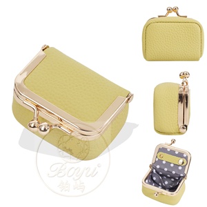 Nouvelle pochette à monnaie pour femme en cuir véritable avec fermeture éclair, faite à la main - Product Image 2