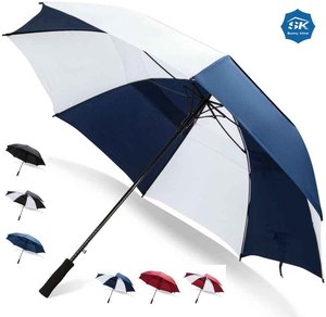 Parapluie de golf promotionnel de 62/68 pouces Parasol printemps annoncé affaires coupe-vent 8 côtes solides Parapluie de golf pour hommes femmes - Product Image 4