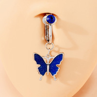 Falscher Bauchtring Baucht Piercing für Damen Aufnäher auf Bauch Piercing Bauchtunst-Piercing Bauchnabel Ring nicht Piercing