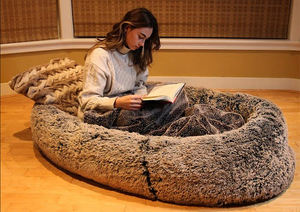 Alta calidad XXXL Extra grande Jumbo perro cama Donut moda sólido felpa invierno calmante muebles para gatos verano Dropshipping - Product Image 4