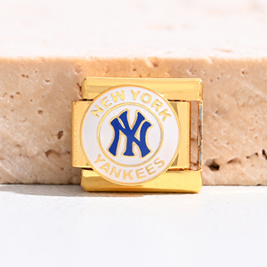 Abalorios Italianos de Acero Inoxidable con Baño de Oro PVD de 18k, Serie Metropolitan de Nueva <span class=keywords><strong>York</strong></span>, para Pulseras, Venta al por Mayor - Product Image 4