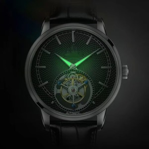 Reloj Tourbillon de Lujo de Acero Inoxidable con Logotipo Personalizado, Esfera de Cristal Luminosa, Manecillas con Puntero, Movimiento Automático, Reloj de Lujo para Hombre - Product Image 6