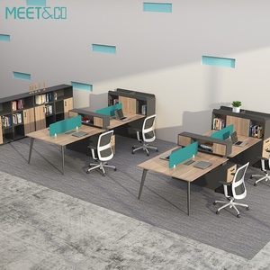 Wholesale Customizable Modern Office Furniture 24 <b>6</b> 8 Seats Foldable Workstation Cubicle Desk Custom Workstation Desk - Product Image 3