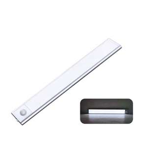 โคมไฟตู้ LED ทันสมัยบางเฉียบพร้อมเซ็นเซอร์ตรวจจับความเคลื่อนไหวและร่างกายมนุษย์ ปรับอุณหภูมิสีได้ สำหรับ<span class=keywords><strong>ตู้</strong></span>และทางเดิน - Product Image 2