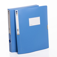 Caja Archivadora A4 Azul Personalizable, Gran Capacidad, Material PP de Alta Calidad, Caja de Almacenamiento para Oficina, Clasificación de Documentos