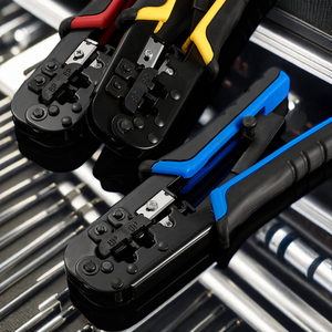Cat5 Cat6 Manual de Cable crimpado contactos de trinquete RJ45 eléctrico 8P8C/6P6C PIN de alambre de <span class=keywords><strong>herramienta</strong></span> que prensa - Product Image 1