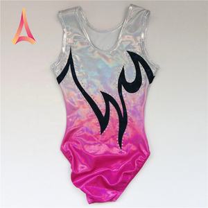 Singrain — débardeur sans manches pour filles, argent rose, pour enfant, tenues de gymnastique artistique, avec garniture Mystique, vente en gros - Product Image 2