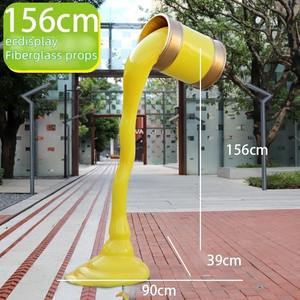 Reçine fiberglas heykel boya kovası fiberglas sahne heykelleri alışveriş merkezi Plaza için - Product Image 5