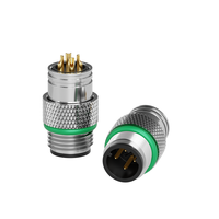 Lshitech M21mm Kupfer Elektrischer Steckverbinder B/D/P Verkabelt 4-5-polig Automobilstecker IP67 Wasserdicht und Staubdicht Rundsteckverbinder
