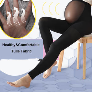 Collants de maternité extensibles de grande taille à bout fermé collants de compression pour la grossesse - Product Image 6