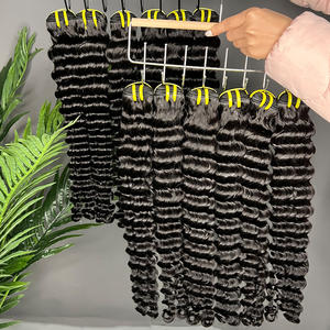 Extensiones de Cabello Humano Virgen Vietnamita de Onda <span class=keywords><strong>Profunda</strong></span>, de un Solo Donante, Color Natural, Cutícula Alineada, Grado 10A 12A, Paquetes para Vendedores - Product Image 2