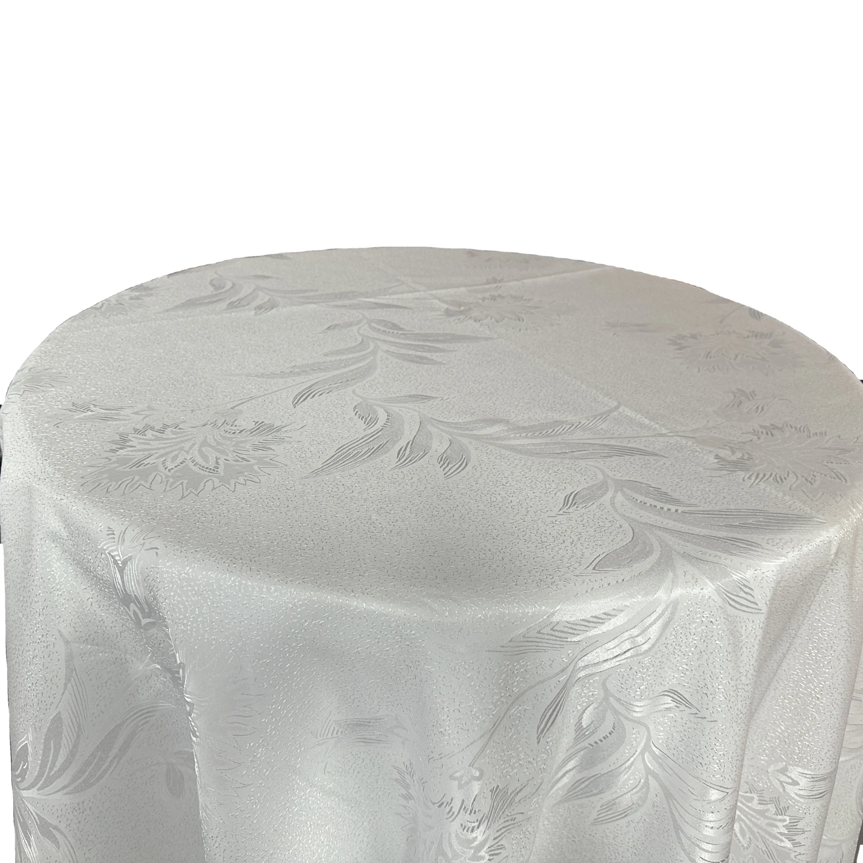 Wedding Round Phoenix Tail Jacquard rental High end Tablecloth