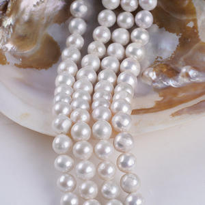 Perlas Blancas Naturales de Agua Dulce de 10-11 mm al por Mayor, Perlas Edison para DIY, Collar Semiterminado Hecho a Mano, Cuentas Sueltas para Diseños Creativos - Product Image 3