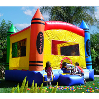 Château gonflable commercial en PVC, protection UV, imperméable, certifié CE, pour enfants et adultes, idéal pour les fêtes en extérieur