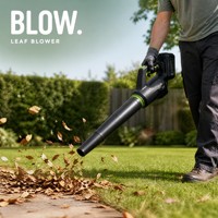 Kit d'outils de jardinage sans fil 20V 3 en 1 : taille-haie, souffleur de feuilles, scie de taille-arbre avec batteries, chargeur et étui