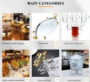 Matériel hôtelier commercial : Réchaud de buffet circulaire en verre résistant à la chaleur, 2,5 L, <span class=keywords><strong>avec</strong></span> couvercle, chauffé à l'alcool, argenté - Product Image 4