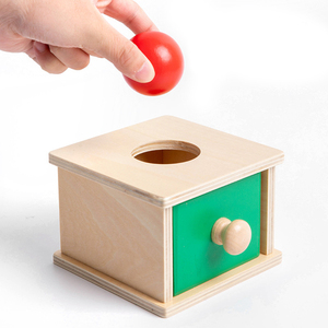 Bé Montessori Đồ chơi bằng gỗ trẻ em Giáo Dục Đào Tạo đối tượng bằng gỗ vĩnh cửu hộp hình dạng phù hợp với trò chơi - Product Image 3