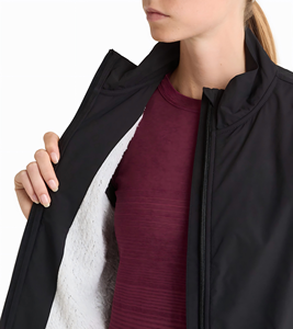 <strong>Women's</strong> Casual Woven Softshell <strong>Fleece</strong> Vest with Zipper Stand Collar Wind Resistant Breathable Warm Outerwear <strong>Gilet</strong> - Product Image 4