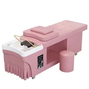 Professional Salon Furniture <b>Hair</b> <b>Washing</b> <b>Basin</b> With 60l Tank Water Circulation 7 Colors Led Therapy Barbershop <b>Portable</b> Sink - Product Image 4