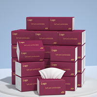 Papier essuie-tout chinois en gros et sur mesure, papier toilette doux en paquet pour salle de bain, toilettes et bureau, mouchoirs en papier 5 plis