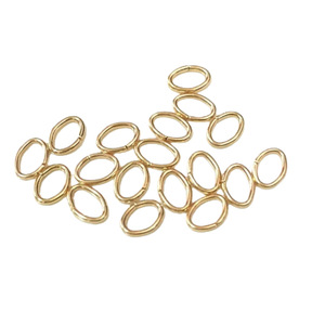 Oval <b>Metal</b> Connecting Rings Nickel-Free White Gold And Kc Gold For <b>Bracelet</b> Making Spring 2025 - Product Image 3