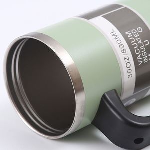 Eco Friendly BPA Free Custom Screw <b>Straw</b> Lid Powder Coated Double Wall Vacuum Insulated Black <b>Drinking</b> 40oz Tumbler - Product Image 3