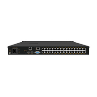 Conmutador KVM de 8 Puertos IP CAT5e con Cajón, 1U Rack, 1080P FHD, Consola de 17/19 Pulgadas, RJ45, Tecla de Acceso Rápido, 4/8/16/24/32 Puertos, Inventario de Computadoras, 16 Puertos
