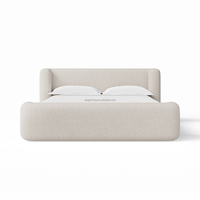 Ensemble de meubles de chambre à coucher modernes très vendus cadre de lit King Size lit moderne rembourré pour mobilier de chambre à coucher