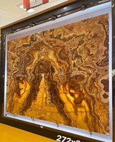Vente directe usine : Panneaux minces en marbre de Chine, dalles de marbre onyx, dalles de marbre onyx tigre, pierre murale translucide avec support en nid d'abeille