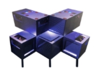 Bar intérieur scène façade Led affichage DJ stand Table Booth pour Nigh Club DJ stand LED affichage