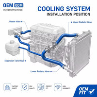 Manguera de Refrigeración del Radiador OE 6C0121101D, Manguera de Agua Refrigerante para Motor de Automóvil