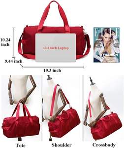 Logo personnalisé grande capacité impression motif sac de voyage extérieur étanche sac polochon sac pour homme - Product Image 4