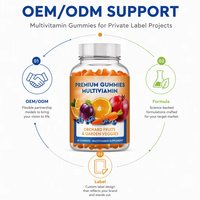 Gommes multivitaminées végétariennes sans gluten pour adultes, favorisent la fonction immunitaire, la mémoire et le sommeil, vitamines A, B12, C, D, E, 60 unités
