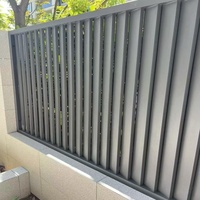 Valla de Aluminio Plana, Segura y Fácil de Montar, Valla de Privacidad para Villas, Comunidades y Casas