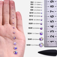 Oleeya Venta al por mayor 100% de reseñas positivas 1000 unidades Cristales de vidrio de 12 mm Pedrería termoadhesiva para decoración de ropa DIY
