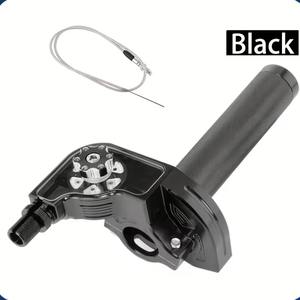 Poignée de guidon de moto usinée CNC en aluminium/argent à action rapide - Product Image 5