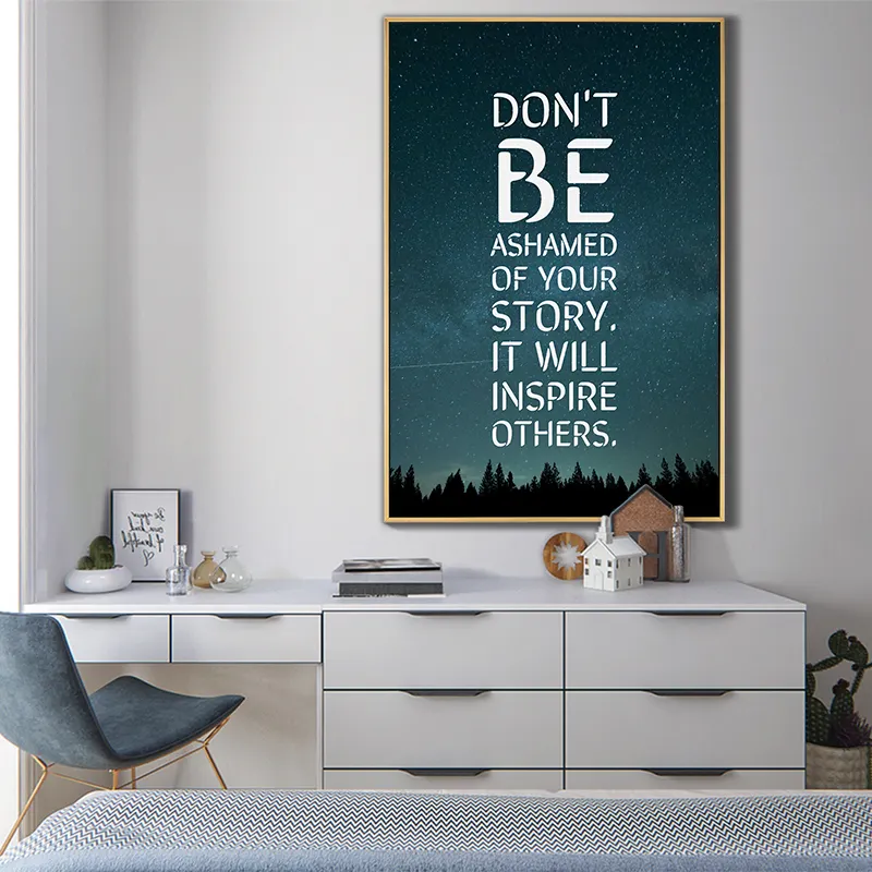 Modern Inspiration Posters Motivation Pictures Art Canvas Prints Painting For Home Office Decoration