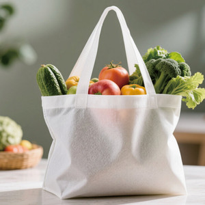 Bolsas de compras de tela no tejida reciclables con logotipo personalizado de alta calidad MOQ bajo para promociones - Product Image 2